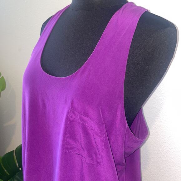 Alexander Wang purple silk racerback mini dress - Picture 3 of 5